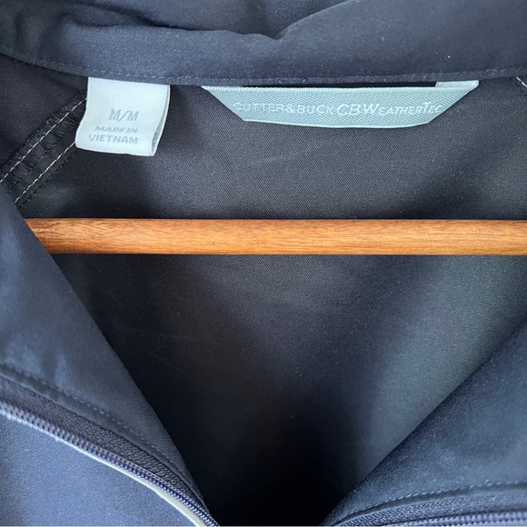 Cutter & Buck Pullover Jacket 1/4 Zip Navy Patriots Weathertec Mens Size Medium - Picture 7 of 8